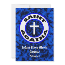 Saint Agatha Personalized Announcements