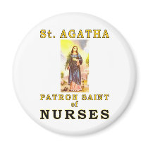 SAINT AGATHA FRIDGE MAGNET