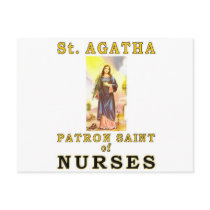SAINT AGATHA POSTCARD