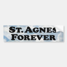 Saint Agnes Forever - Basic Bumper Stickers