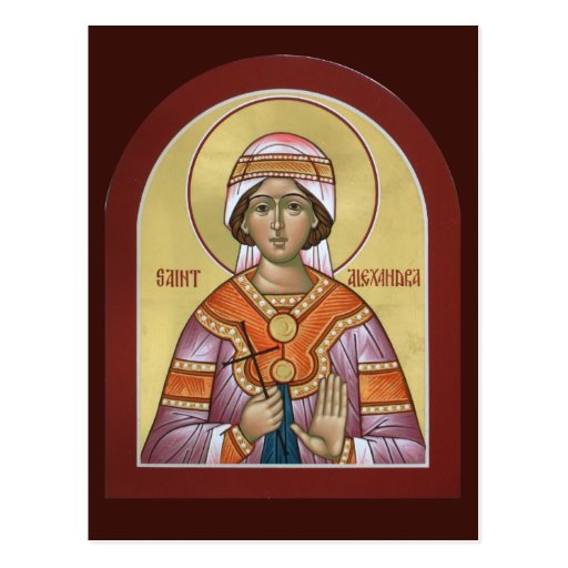 Saint Alexandra Prayer Card Zazzle