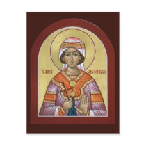 Saint Alexandra Prayer Card postcards