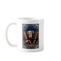 Saint Andrew (Apostle Andrew) Stained Glass Art Mugs