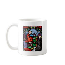 Saint Angela Merici Vision of Jesus Stained Glass Coffee Mug