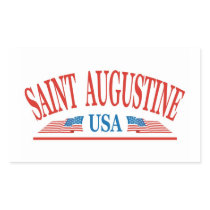 Saint Augustine Rectangle Stickers