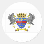 Saint Barthelemy Flag Round Sticker