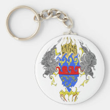 Saint Barthelemy Gnarly Flag Key Chains
