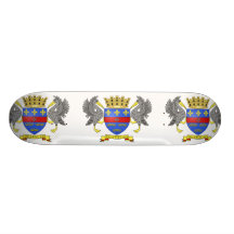 Saint Barthelemy (Local), France flag Skate Decks