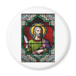 Saint Bartholomew (the Apostle) Stained Glass Art magnets