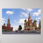 Saint-Basil cathedral in Moscow Poster