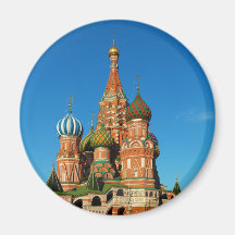 Saint Basil's Cathedral Moscow Russia Refrigerator Magnet
