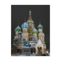 saint basil's night postcard