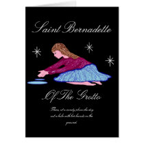 SAINT BERNADETTE OF THE GROTTO GREETING CARD