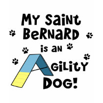Saint Bernard Agility Dog t-shirts