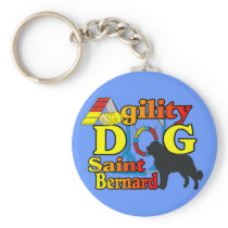 Saint Bernard Agility Gifts Keychains