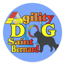Saint Bernard Agility Gifts Stickers