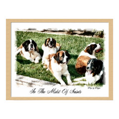 Saint Bernard Art Print print