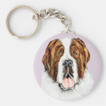 Saint Bernard Bust keychains