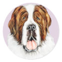 Saint Bernard Bust stickers