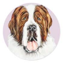 Saint Bernard Bust stickers by DanesRUs Saint Bernard Bust stickers