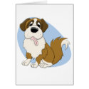Saint Bernard Card by MenagerieMayhem Saint Bernard Card