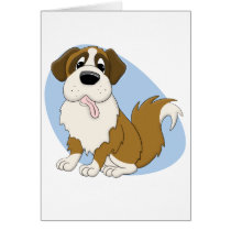 Saint Bernard Card by MenagerieMayhem Saint Bernard Card