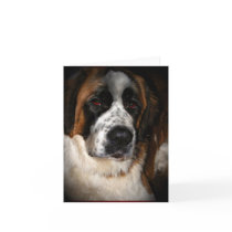 Saint Bernard Cards,customizable by Petcetera Saint Bernard Cards,customizable