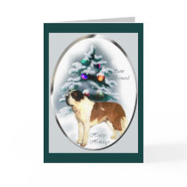 Saint Bernard Christmas Gifts cards