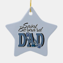 Saint Bernard DAD Christmas Ornament