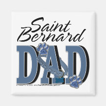 Saint Bernard DAD Fridge Magnet