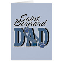 Saint Bernard DAD Greeting Cards