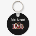 saint bernard dad Keychain keychain