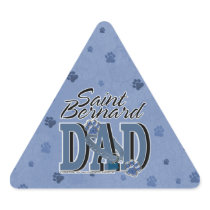 Saint Bernard DAD Triangle Stickers