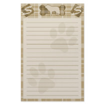 Saint Bernard Dog Breed Stationery by MenagerieMayhem Saint Bernard Dog Breed Stationery