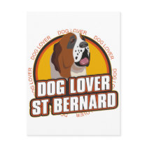 Saint Bernard Dog Lover Postcard