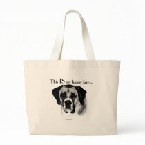 Saint Bernard Happy Face Tote Bag