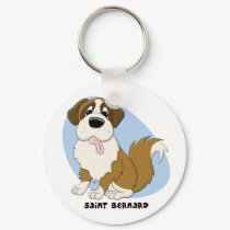 Saint Bernard Keychain by MenagerieMayhem Saint Bernard Keychain