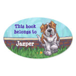 Saint Bernard Library Bookplate Stickers