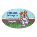 Saint Bernard Library Bookplate stickers