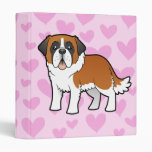 Saint Bernard Love 3 Ring Binders