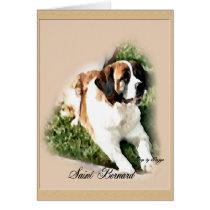 Saint Bernard Lovers Gifts Cards