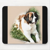 Saint Bernard Lovers Gifts Mouse Pads