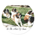 Saint Bernard Lovers stickers by DogsByDezign Saint Bernard Lovers stickers