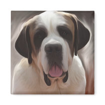 Saint Bernard magnets by Cazzies_Creations Saint Bernard magnets