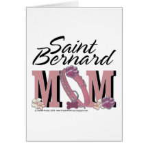 Saint Bernard MOM Greeting Card