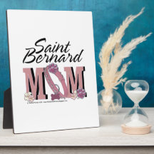 Saint Bernard MOM Photo Plaque