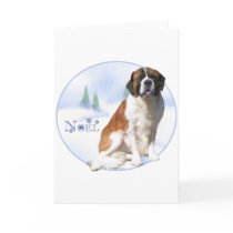 Saint Bernard Noel Greeting Card