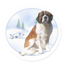 Saint Bernard Noel Sticker