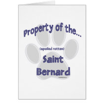 Saint Bernard Property Greeting Card