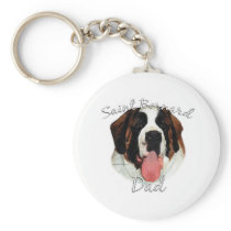 Saint Bernard (rough) Dad 2 Key Chain